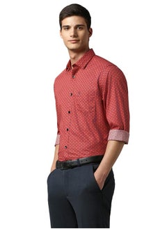ألين سولي قميص ألين سولي للرجال بقصّة Slim Fit (ASSFCUSPF513614_متعدد الألوان)  - Image 2