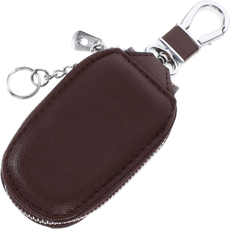 Car Key Organizer Key Storage Pouch Vehicle Key Bag Leather Key Holder Car Key Chain Keychain for - Image 1