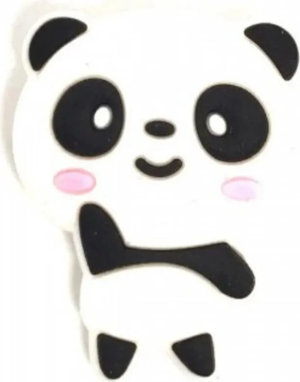 Paqpa Panda Patterned Crocs Slipper Ornament Jibbitz CJ-1030