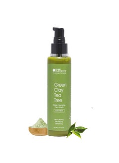 Pure Elements Green Clay Teatree Face Wash For Men Skin Deep Cleansing I Detoxifying I Refreshing 100Ml 