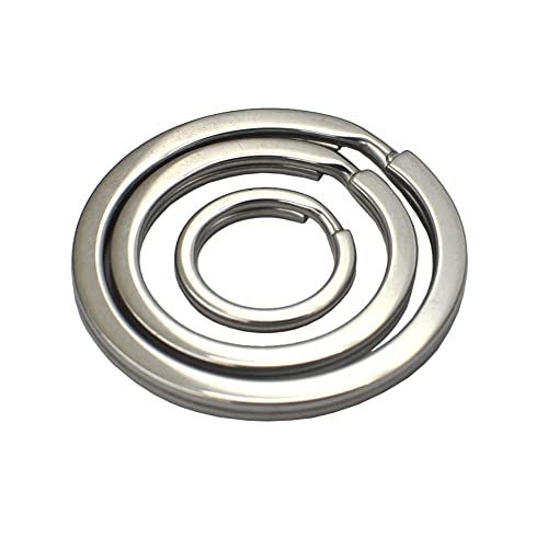 DGOL 100pcs 0.6 inch (15mm) Small Size 304 Stainless Steel Keychain Hooks Mini Chain Cord Flat Key Rings Clasp - Image 5