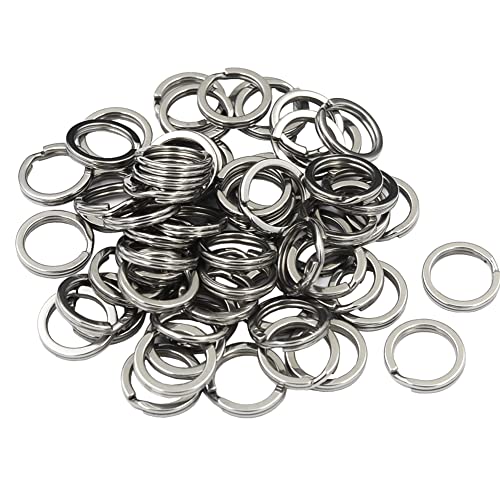 DGOL 100pcs 0.6 inch (15mm) Small Size 304 Stainless Steel Keychain Hooks Mini Chain Cord Flat Key Rings Clasp - Image 3