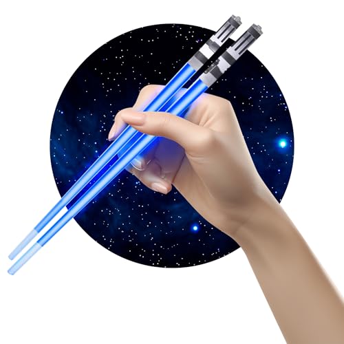 ChopSabers Lightsaber Chopsticks Star War Chopstick Light Up Lightsaber Chopsticks for Adults Saber Sticks Cool Chopstick Light Up Chop Sticks Light Saber Reusable Sushi Lightup Sabers Star War Gift - Image 1