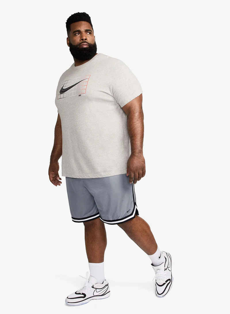 Nike COOL GREY/BLACK/(BLACK) 8" Dri-Fit Dna Basketball Shorts for Men | Best Price UAE
