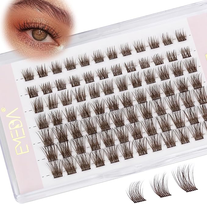 EMEDA 30 Pairs Practice Lashes for Eyelash Extensions Supplies Training Eye Lash Strips Self Adhesive Mimic Natural Eyelash in 7 Bulks by EMEDA - Image 1
