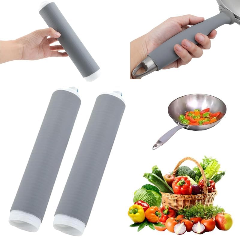 SUNNIFA Silicone Pot Handle Cover Heat Resistant up to 250C Insulated Grip for Cast Iron Pans NonSlip Silicone Handle Holder 1 Pcs - Image 1
