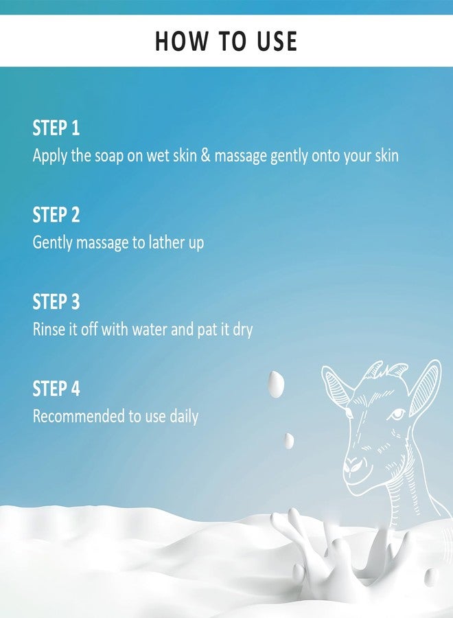 Dextron Glutathione Goat Milk Soap For Skin Whitening & Glow | Hydrating, Anti-Wrinkle, Paraben-Free (PACK OF 6) - Image 5