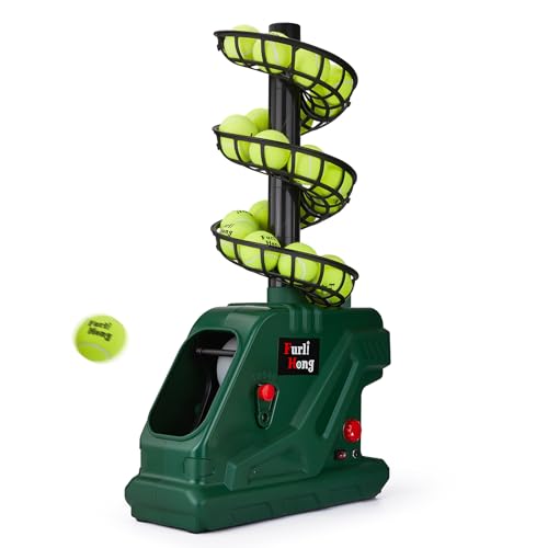 Furlihong 3819BH Portable Tennis Ball Machine – 5 Adjustable Angles, 2 Power Levels, 4 Serve Intervals, Up to 30 MPH, for All Skill Levels Training - Image 1