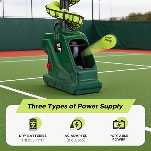 Furlihong 3819BH Portable Tennis Ball Machine – 5 Adjustable Angles, 2 Power Levels, 4 Serve Intervals, Up to 30 MPH, for All Skill Levels Training - Image 4