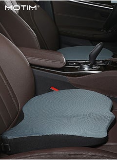 Motim Car Seat Cushion for Driver, Memory Foam Wedge Shape Car Seat Pad, Car Pillow to Improve Driving View, Pain Relief, Tailbone Support, Healthy Posture, Office Chair, Car Seat, Travel, Driving  - Image 1