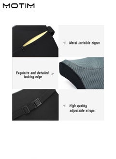 Motim Car Seat Cushion for Driver, Memory Foam Wedge Shape Car Seat Pad, Car Pillow to Improve Driving View, Pain Relief, Tailbone Support, Healthy Posture, Office Chair, Car Seat, Travel, Driving  - Image 5