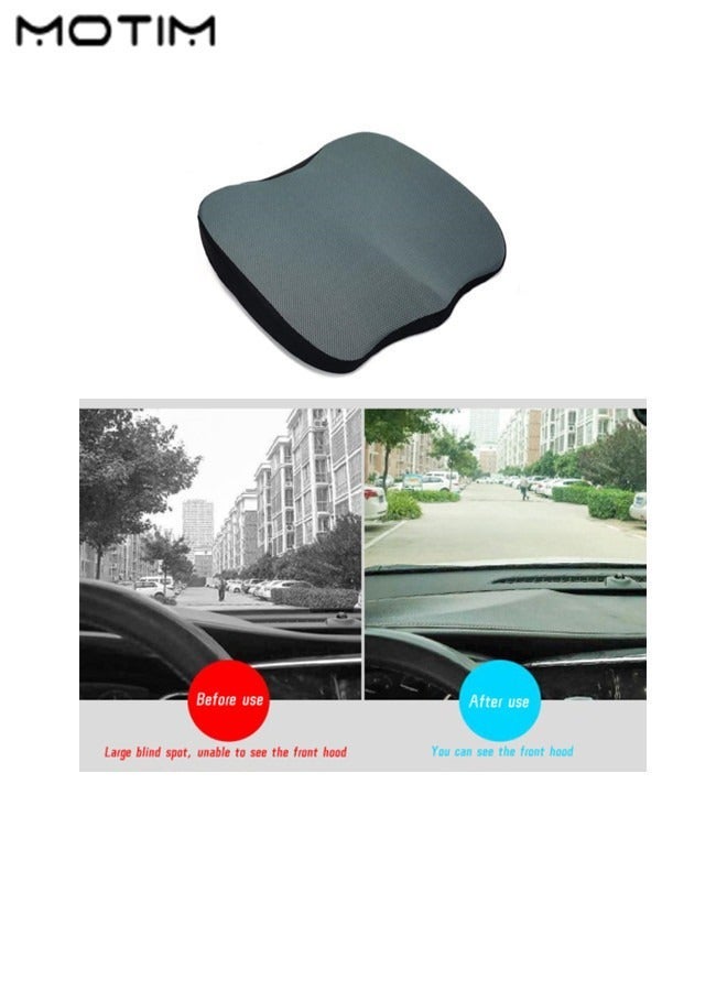 Motim Car Seat Cushion for Driver, Memory Foam Wedge Shape Car Seat Pad, Car Seat Cushion to Improve Driving View, Relief Tailbone and Hip Tire, Healthy Posture, Office Chair, Car Seat, Travel, Driving - Image 4