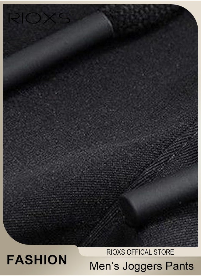 RIOXS - Joggers Pants For Men, Athletic Workout Jogger Sweatpants, Men's Drawstring Trouser, Tapered Pant With Pockets, Comfy Breathable Pants For Training Running Exercising - Image 1