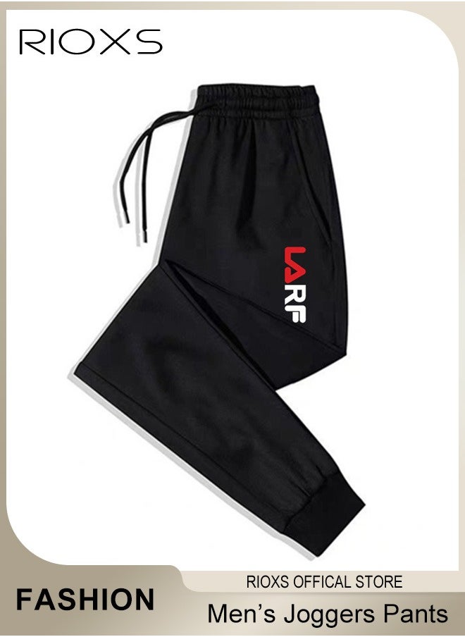 RIOXS - Joggers Pants For Men, Athletic Workout Jogger Sweatpants, Men's Drawstring Trouser, Tapered Pant With Pockets, Comfy Breathable Pants For Training Running Exercising - Image 1