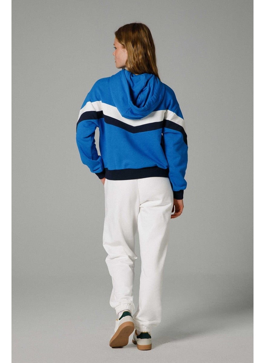 Ellesse Crop Hooded Women's Sweat EF178-SBL  - Image 4