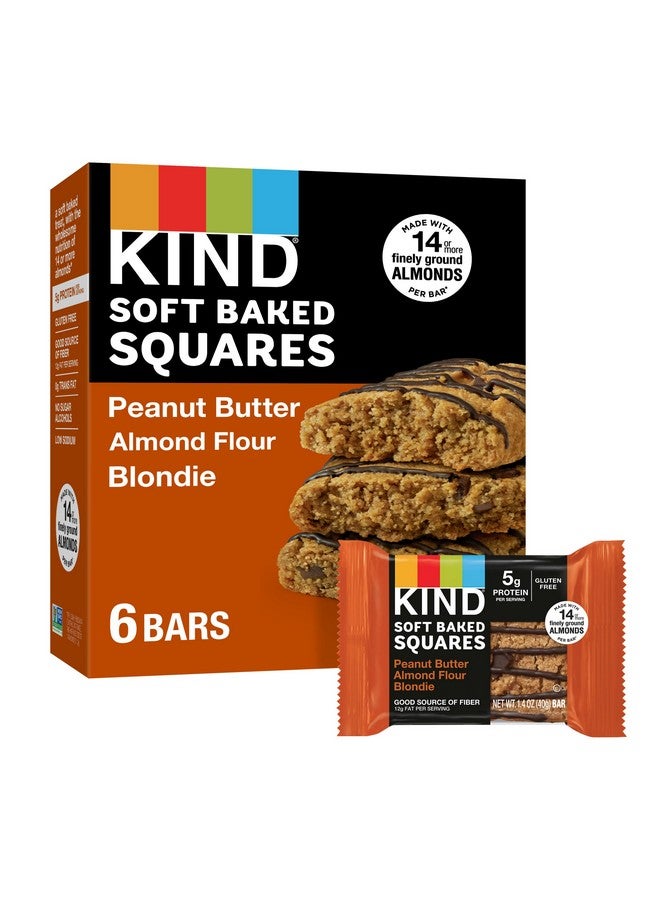 KIND Soft Baked Squares, Peanut Butter Almond Flour Blondie, 6 count - Image 1