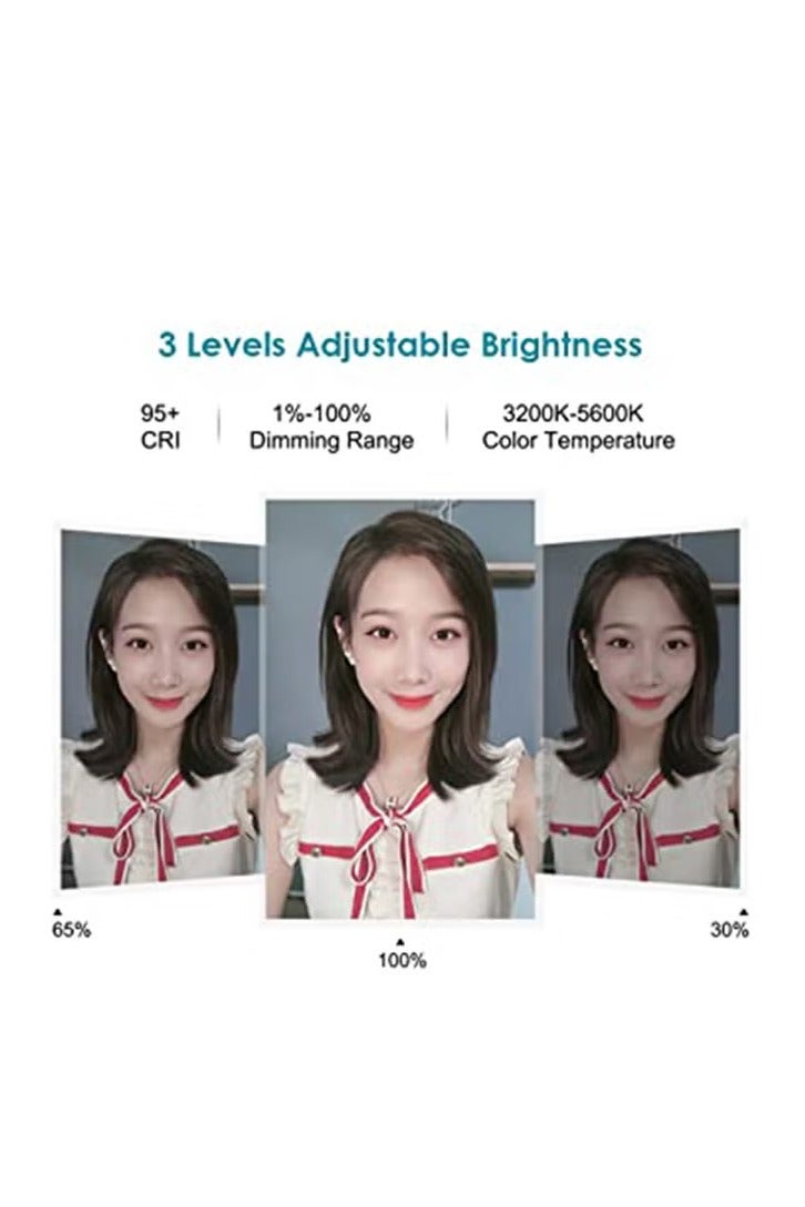 إيست ليدي مصباح حلقي LED للتصوير الفوتوغرافي مع حامل ثلاثي القوائم أسود/ أبيض - Image 5