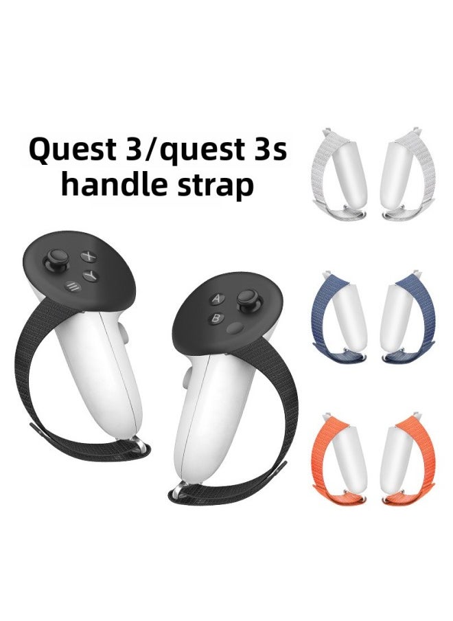 Generic Applicable To Meta Quest 3 Handle Cover Anti-off Hand Strap Anti-fall Anti-fall Anti-slip Non-blocking Signal Protection-Product Color:White-Model:quest3 Handle Cover  - Image 1