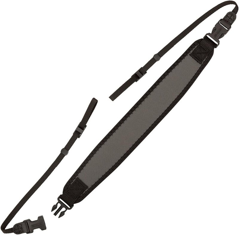 OP/TECH USA Classic Strap (Steel) â€“ Neck & Shoulder Strap for Camera and Binocular Use with Adjustable Design for Comfort and All-Day Carry - Made in USA - Image 1