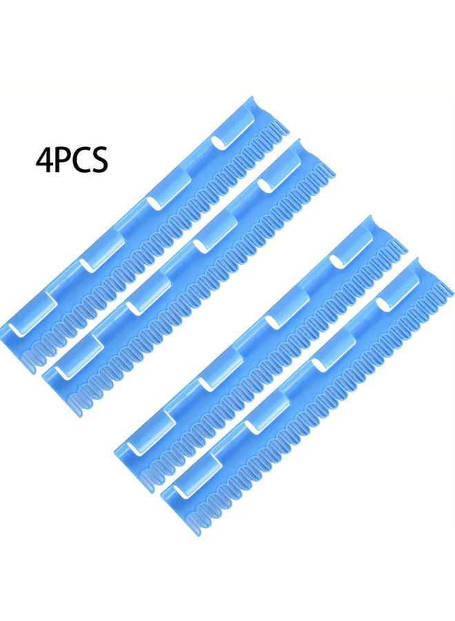 Blue Heavy Duty Windproof Sock Clips 4pcs Grip Laundry Hooks For Pants Delicates Travel Drying Rack Organizer - Image 1