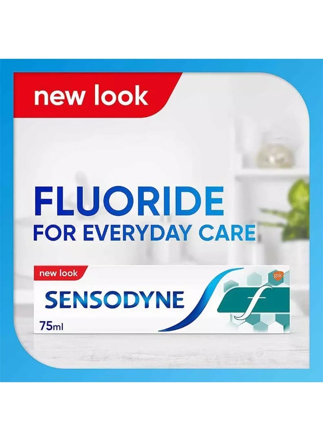 Sensodyne معجون أسنان سينسوداين بالفلورايد للأسنان الحساسة، أسنان قوية وصحية 75 مل - Image 5