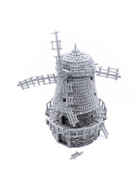 Haunted Windmill Dnd Terrain Compatible With Dungeons And Dragons 28Mm Miniature Wargaming Tabletop Rpgs Wargame Scenery