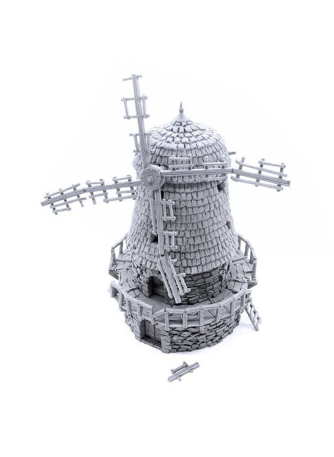 EnderToys - Haunted Windmill Dnd Terrain Compatible With Dungeons And Dragons 28Mm Miniature Wargaming Tabletop Rpgs Wargame Scenery - Image 1