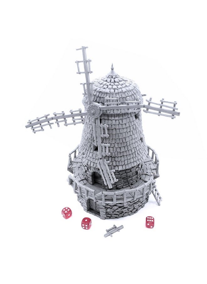 EnderToys - Haunted Windmill Dnd Terrain Compatible With Dungeons And Dragons 28Mm Miniature Wargaming Tabletop Rpgs Wargame Scenery - Image 1
