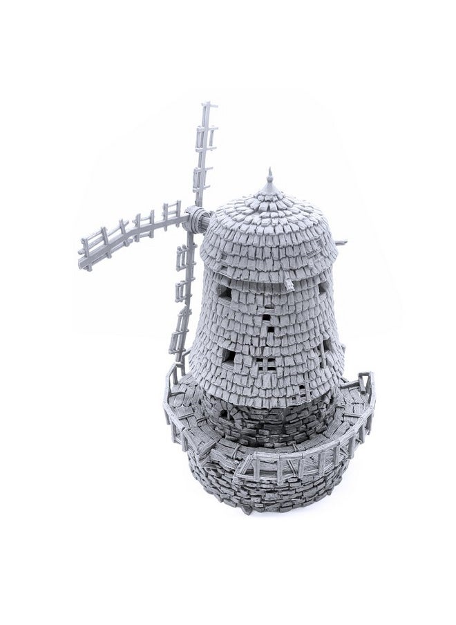 EnderToys - Haunted Windmill Dnd Terrain Compatible With Dungeons And Dragons 28Mm Miniature Wargaming Tabletop Rpgs Wargame Scenery - Image 1