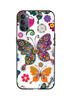 VR CREATIVE Protective Case Cover For Oppo Reno4 Pro 5G Butterflies Design Multicolour  - Image 1