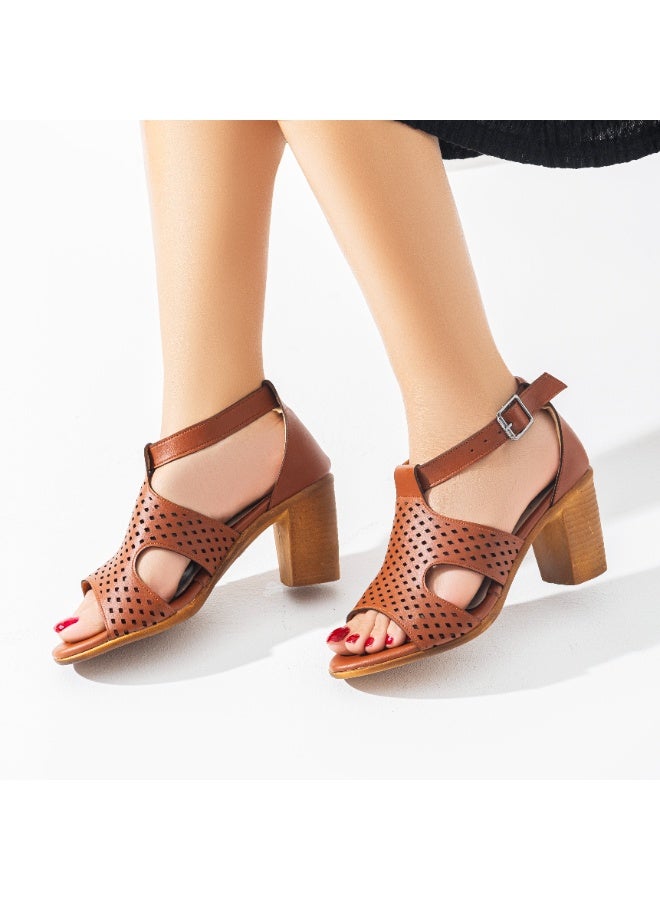 Sandal Brotann Lightweight laser leather-C-69-HAVAN