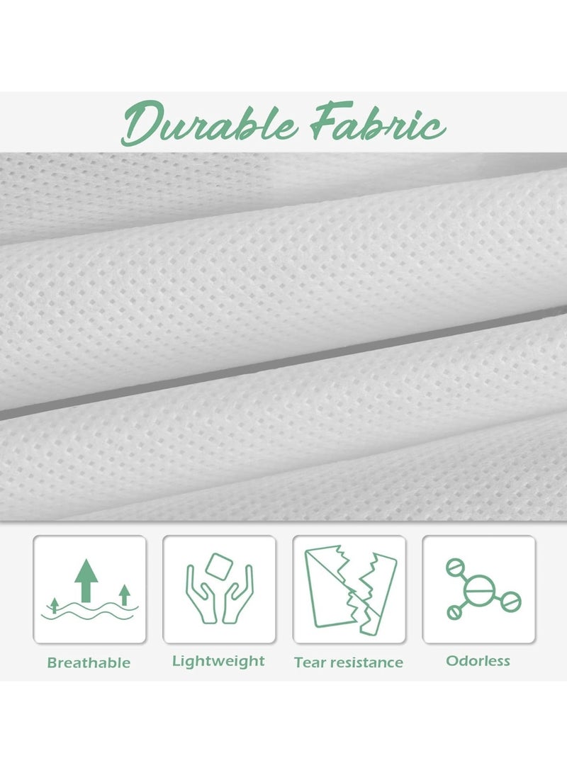70" Bridal Wedding Gown Dress Garment Bag with Accessories Pouch Large Travel Garment Cover 8" Gusset (White) - Image 2