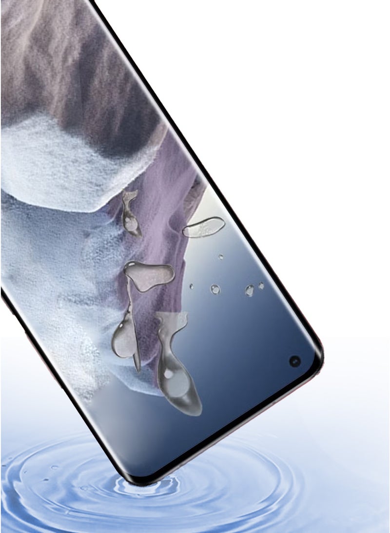 (For Xiaomi Mi 11 Ultra 5G) Premium Tempered Glass Screen Protector Anti Buble Anti Scratch - Side Black - Image 3