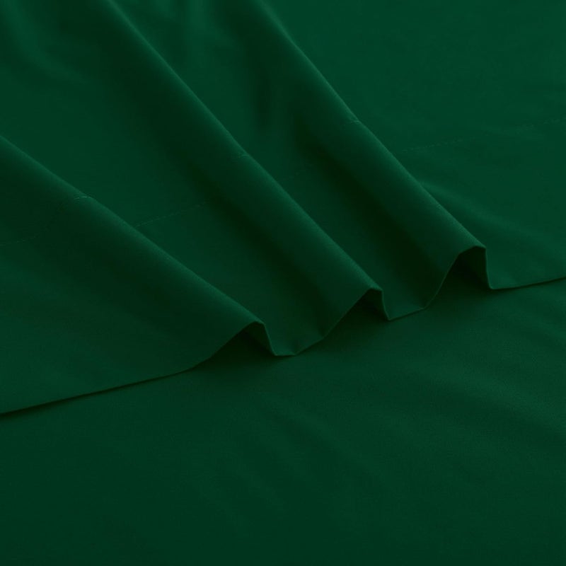 Ghooss King Size Bed Sheets Set 4 Pieces Ultra Soft, Brushed, Fade Resistant 1800 Series Microfiber Hotel Luxury Bedding Sheets - 14" Deep Pocket Sheets & Pillowcases, Easy Care - Forest Green, King - Image 2