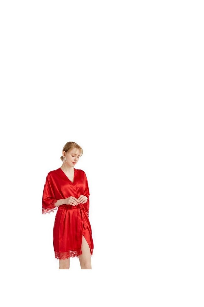 Women's satin robe