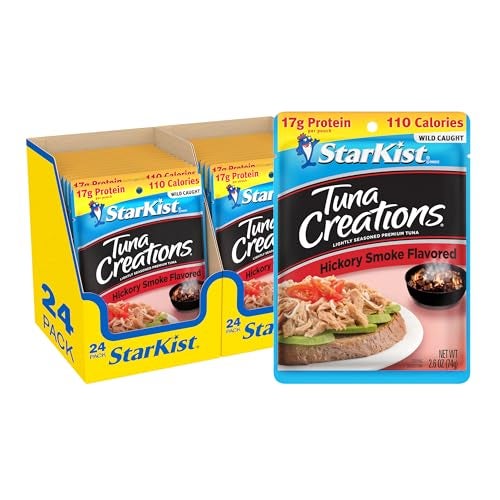 StarKist Tuna Creations Hickory Smoked Pouch 26 oz  24 Pack Wild Caught High Protein Shelf Stable Seafood Gluten Free Soy Free No Draining Ready to Eat for Salads and Sandwiches - Image 1