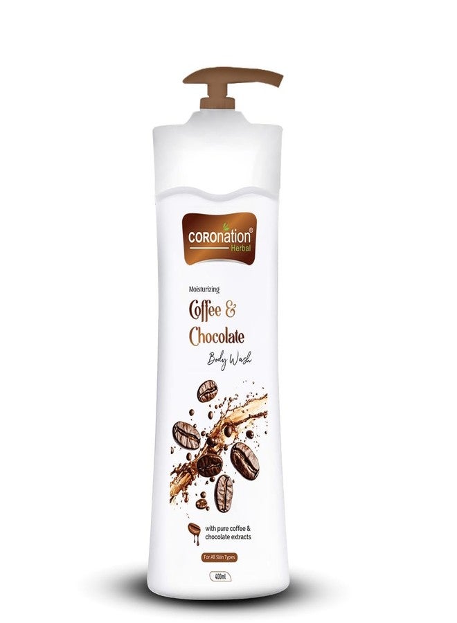 COROnation Herbal Coffee & Chocolate De-Tan Body Wash For Men & Women | Gently Cleanses & Rejuvenates Dull Skin | 400 ml - Image 1