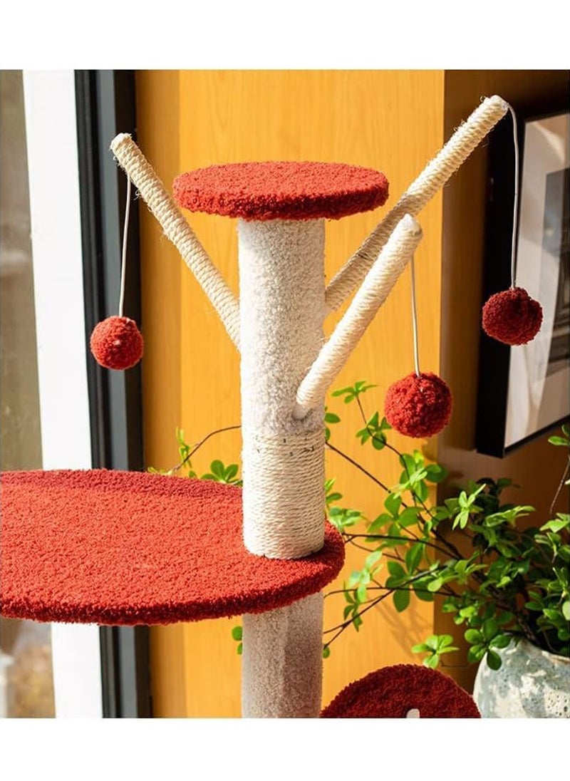 GT-Wheel - Cat Condo Tower with Sisal Scratching Post MultiLevel Cat Tree Cat Play House and Rest Place for Indoor Cats and Pets - Image 1