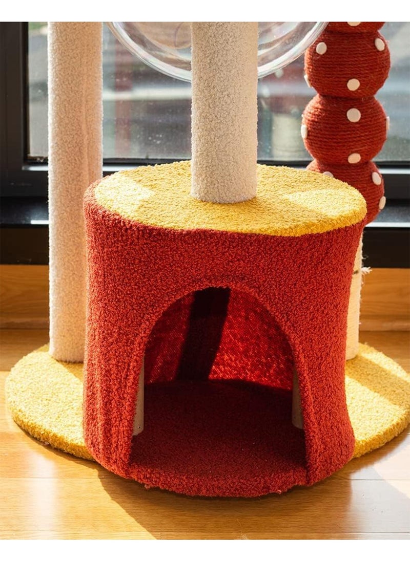 GT-Wheel - Cat Condo Tower with Sisal Scratching Post MultiLevel Cat Tree Cat Play House and Rest Place for Indoor Cats and Pets - Image 1