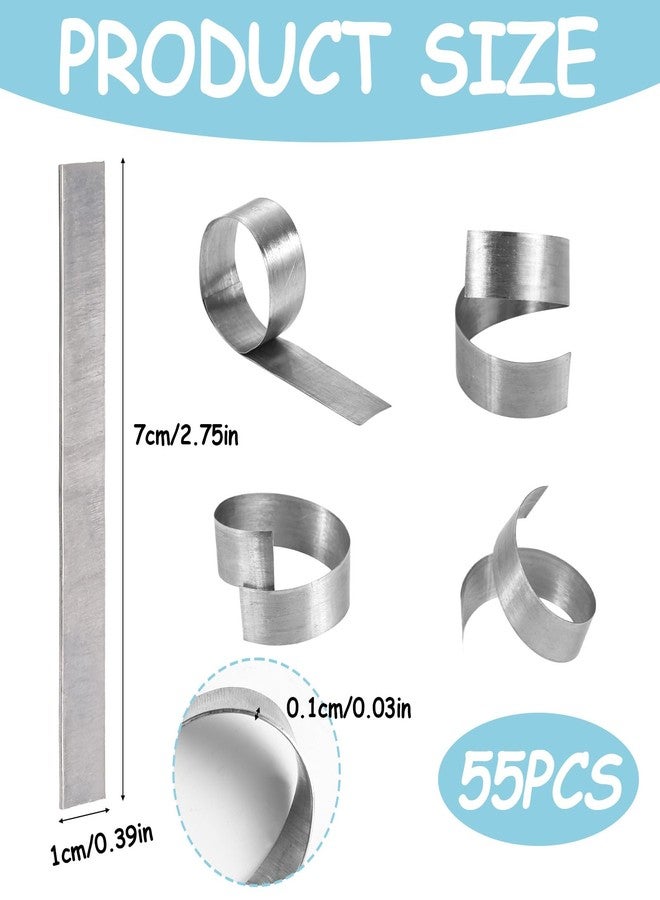 XIHIRCD مجموعة XIHIRCD من 55 قطعة من أوزان نباتات أحواض السمك، مثبتات نباتات مائية قابلة للثني والقص، أوزان معدنية لأحواض الأسماك والبرك لمنع النباتات من الطفو. - Image 2