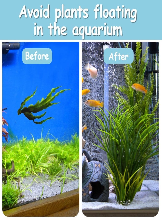 XIHIRCD مجموعة XIHIRCD من 55 قطعة من أوزان نباتات أحواض السمك، مثبتات نباتات مائية قابلة للثني والقص، أوزان معدنية لأحواض الأسماك والبرك لمنع النباتات من الطفو. - Image 3
