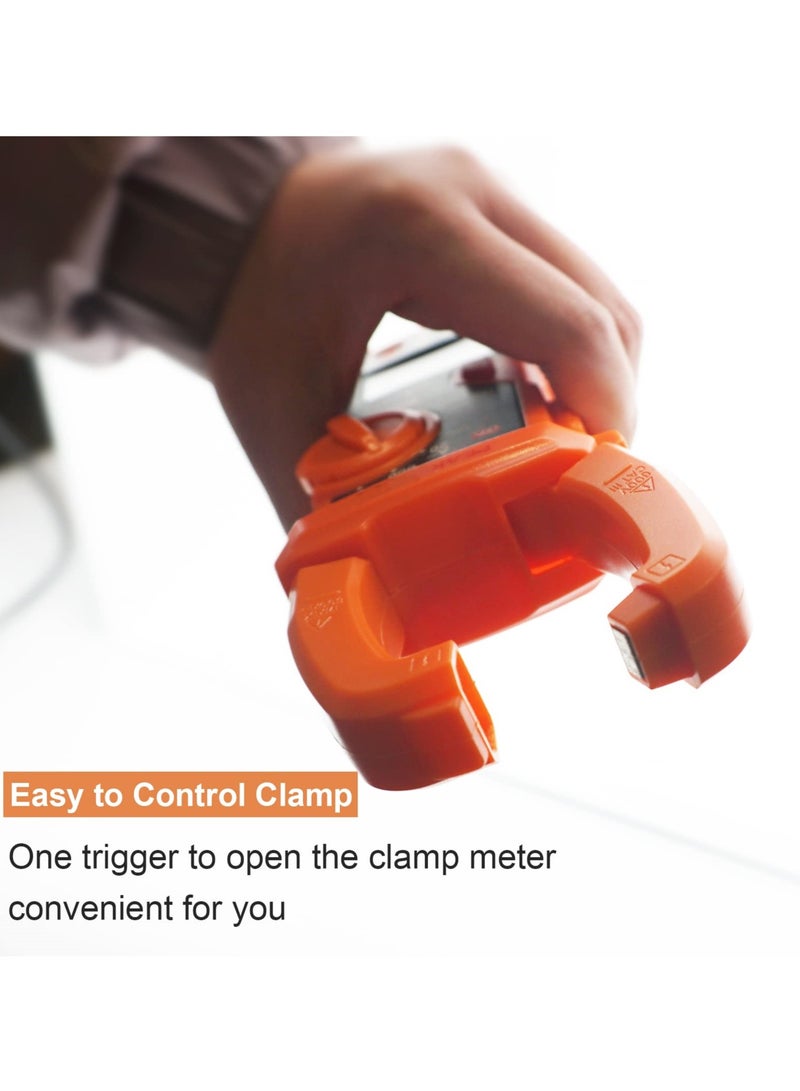 SYOSI Digital Clamp Meter, 2000 Counts Clamp Multimeter, Manual-Ranging Multimeter, AC/DC Voltage Tester, 600A Voltage Tester for AC/DC Voltage, AC Current, Resistance, NCV, LPF, Diodes, Continuity - Image 4