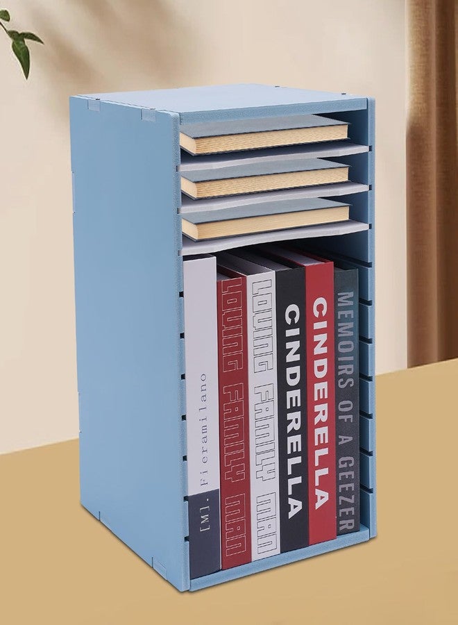 Josbuynls Construction Paper Organizer, 11 Slots Paper Sorter Adjustable Vertical Paper Organizer for Classroom Office (Blue) - Image 5