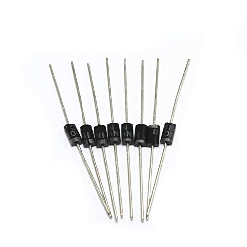 INVENTO 50Pcs 1N4007 Standard Recovery Diode, 1000V, 1 A, Single, 480 mV, 30 A Rectifier Diode Set - Image 2