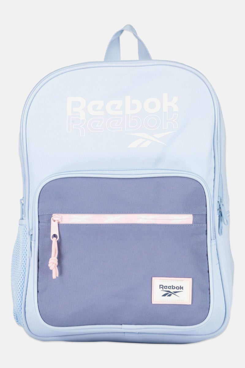 Reebok Women Brand Logo Backpack, Light Blue  - Image 1