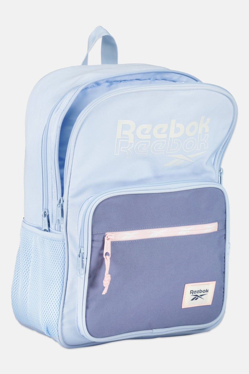 Reebok Women Brand Logo Backpack, Light Blue - Image 3