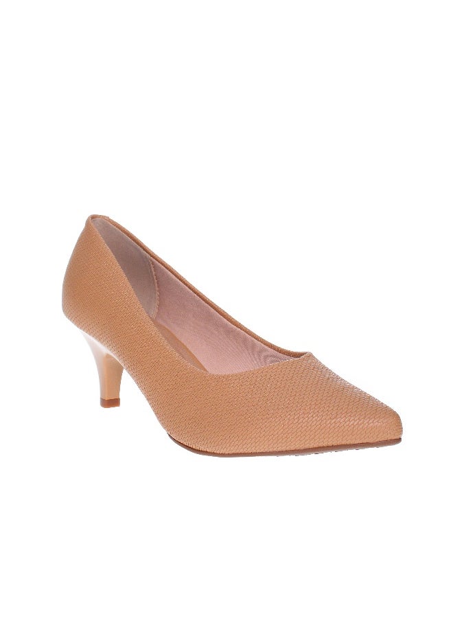 Beira Rio Beira Rio Ladies Low Heel Shoes Beige | Made In Brazil  - Image 1