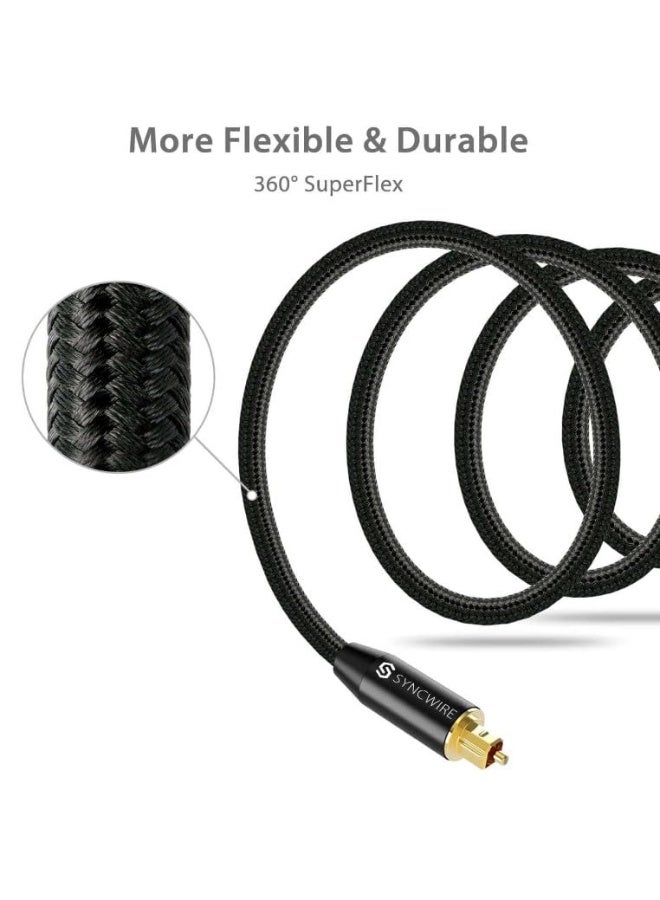 ساينك واير كابل صوت بصري رقمي SYNCWIRE Toslink ذكر إلى ذكر 3 أمتار، الموديل: SW-DO415 (3M) - Image 3