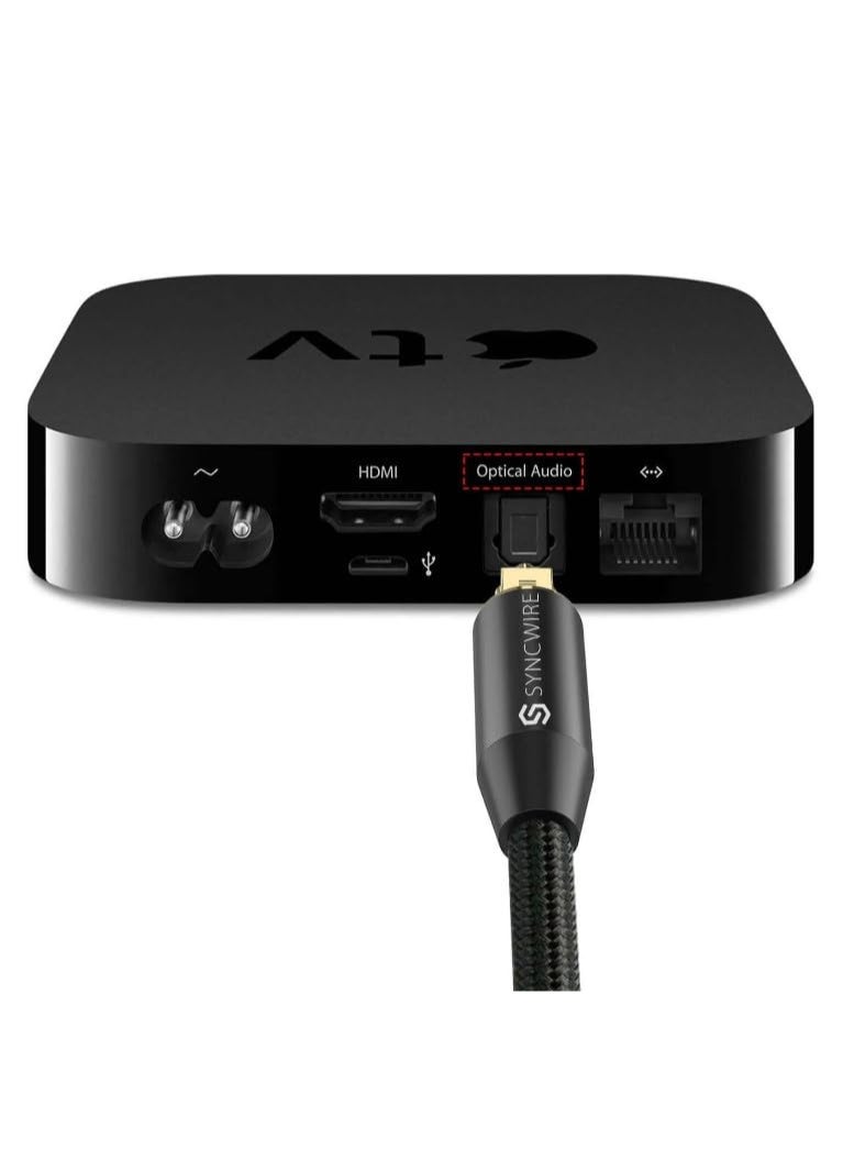 ساينك واير كابل صوت بصري رقمي SYNCWIRE Toslink ذكر إلى ذكر 3 أمتار، الموديل: SW-DO415 (3M) - Image 4