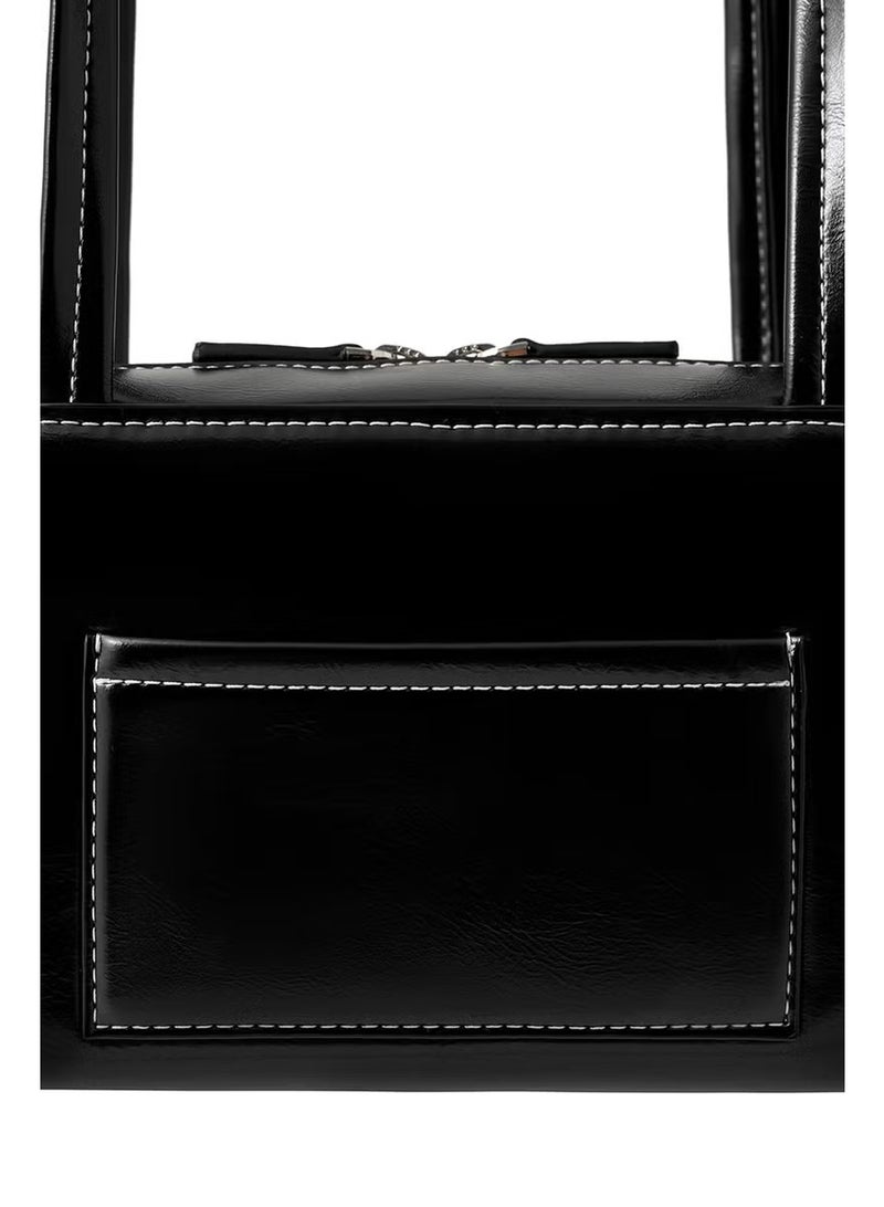 ستاند حقيبة كتف جلدية لحمل زيت الحامل - Image 4